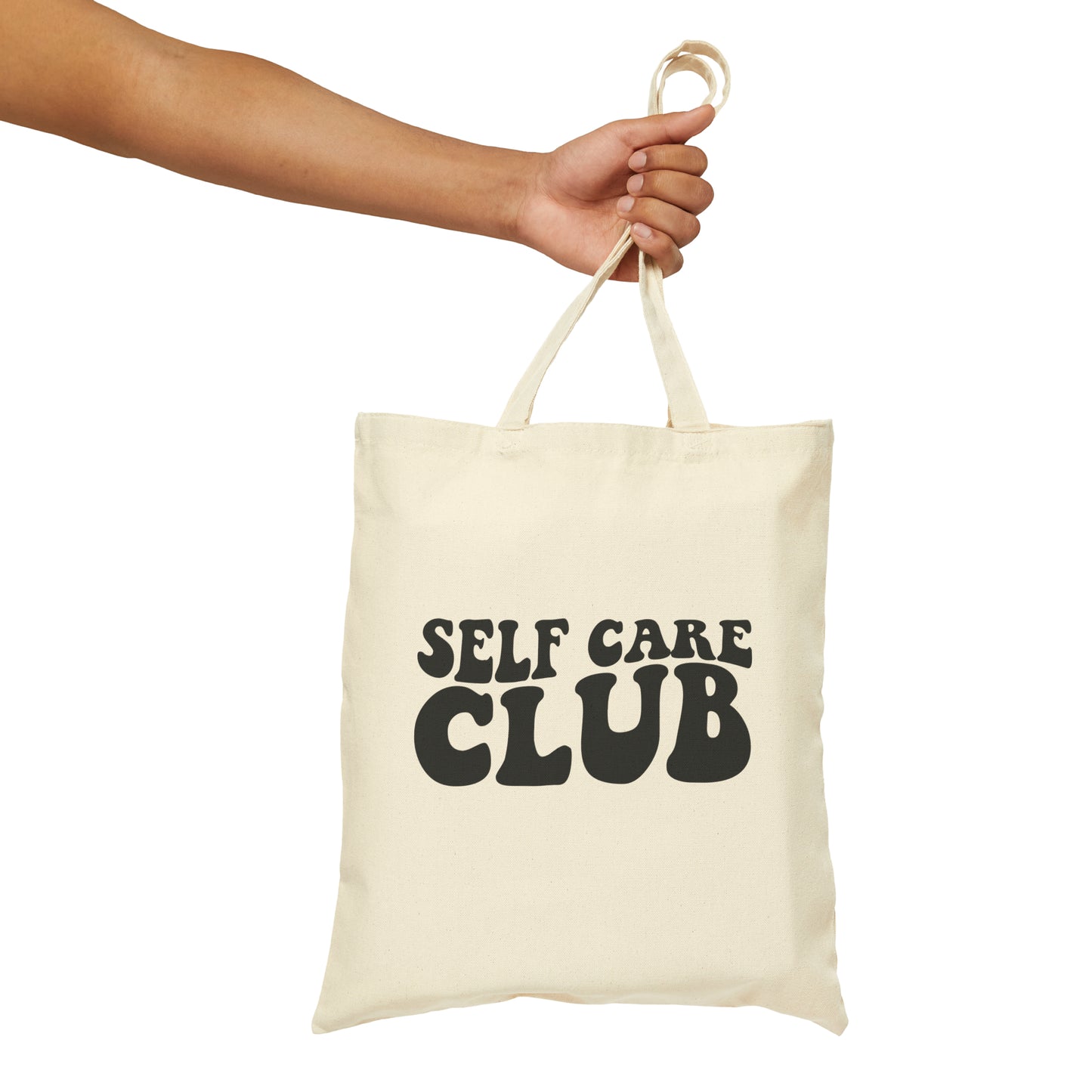 SELF CARE CLUB (Cotton Canvas Tote Bag)