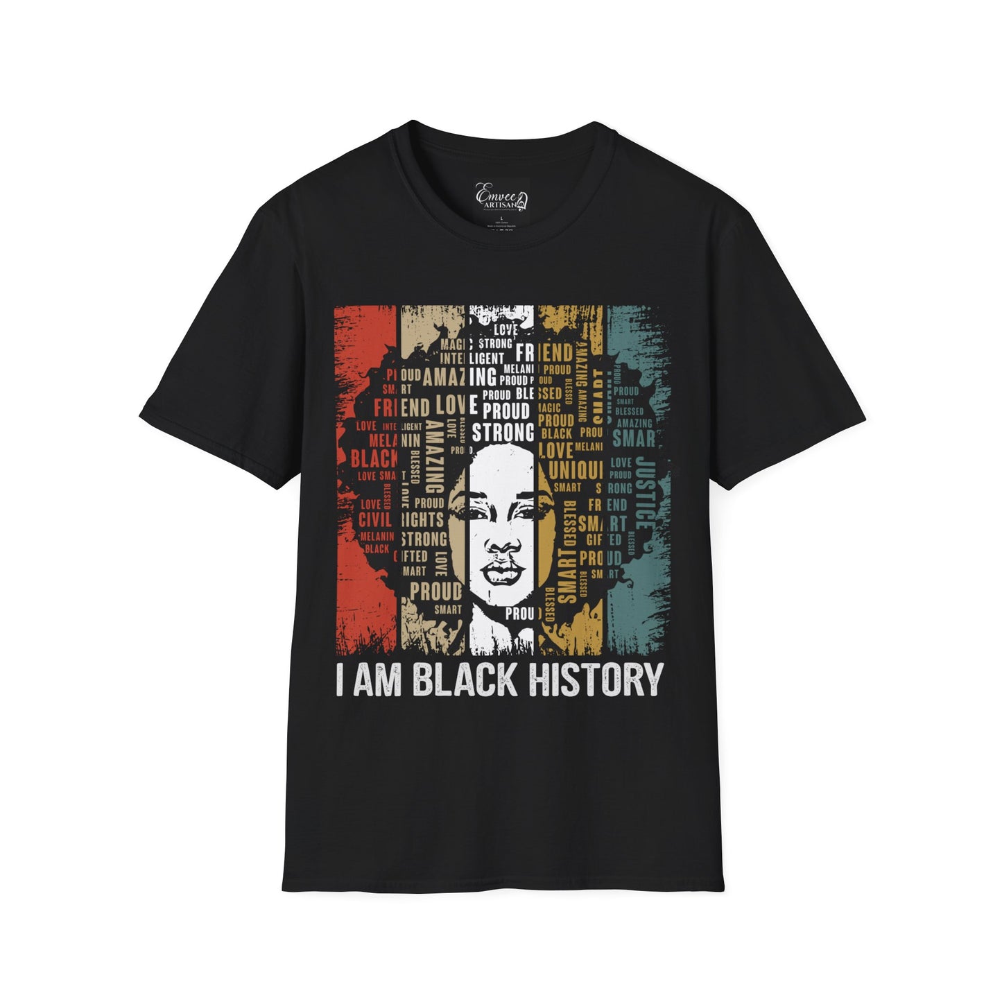 I am Black History T-Shirt (Unisex Softstyle T-Shirt)