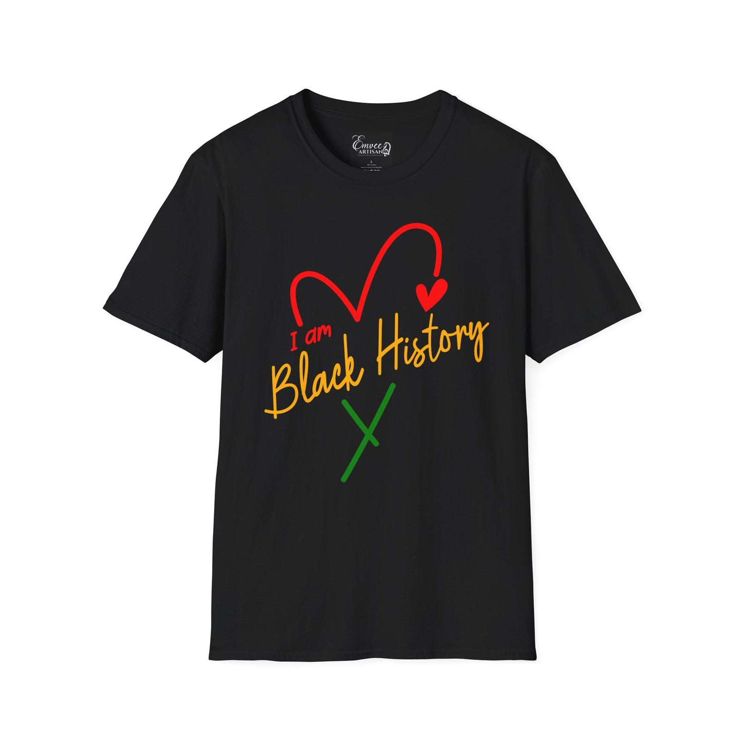 I AM Black History (Unisex Softstyle T-Shirt)