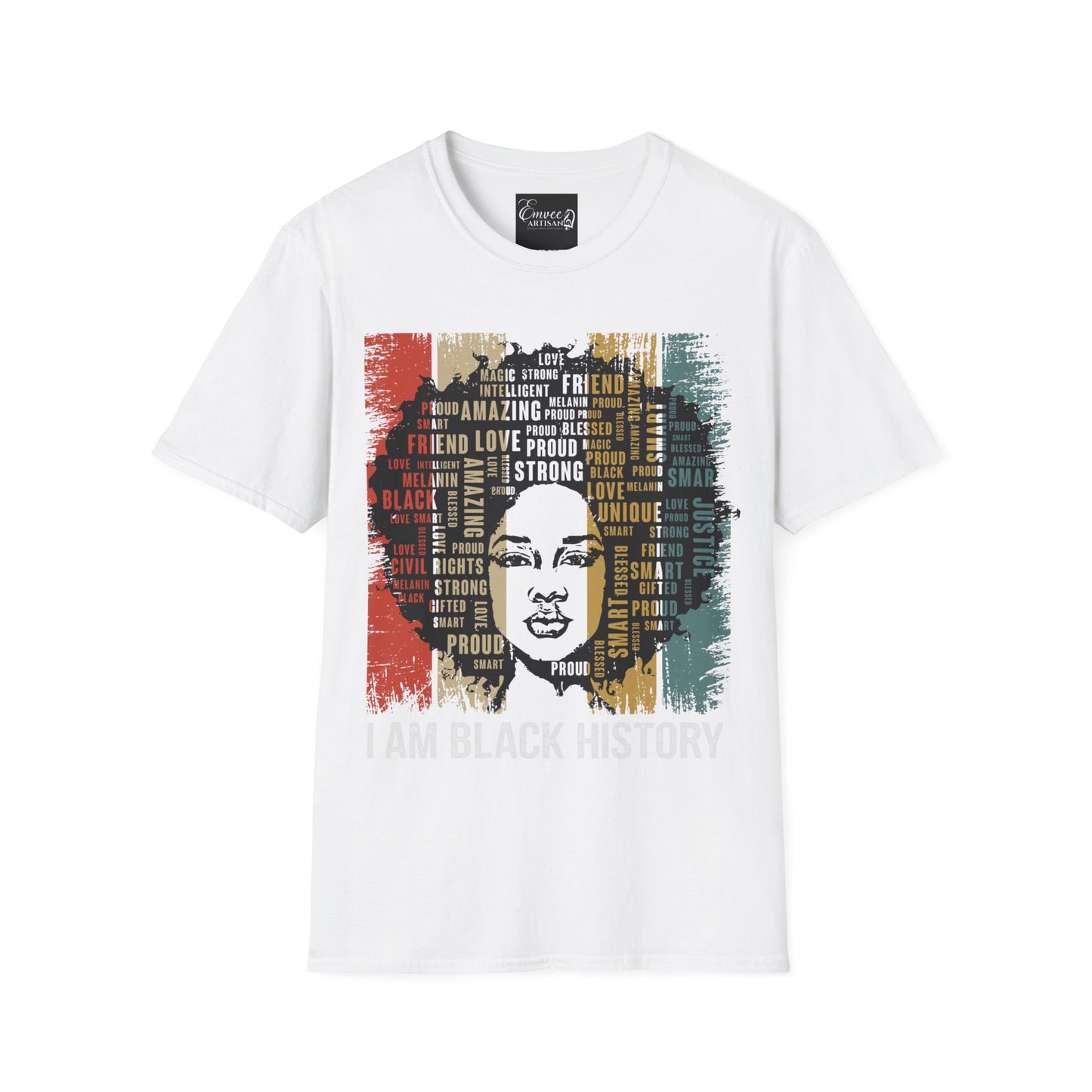 I am Black History T-Shirt (Unisex Softstyle T-Shirt)