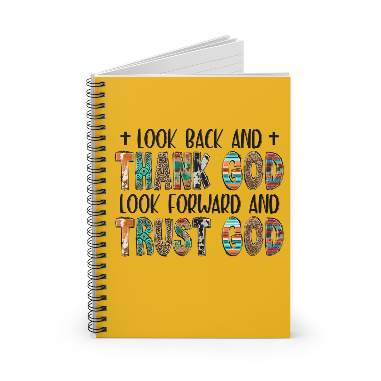 Thank and Trust GOD: Spiral Notebook - Ruled Line