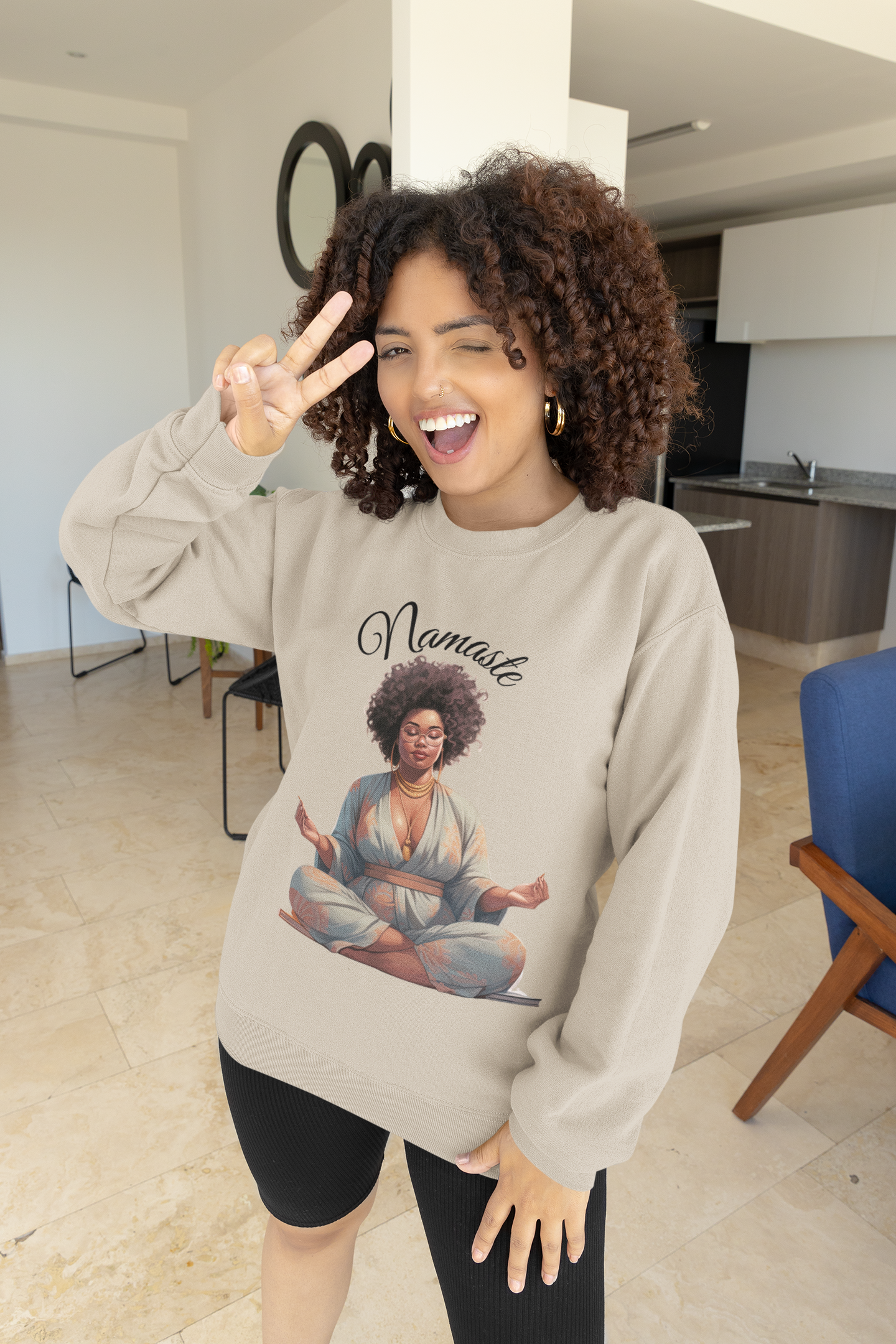 NAMASTE (Unisex Heavy Blend™ Crewneck Sweatshirt)