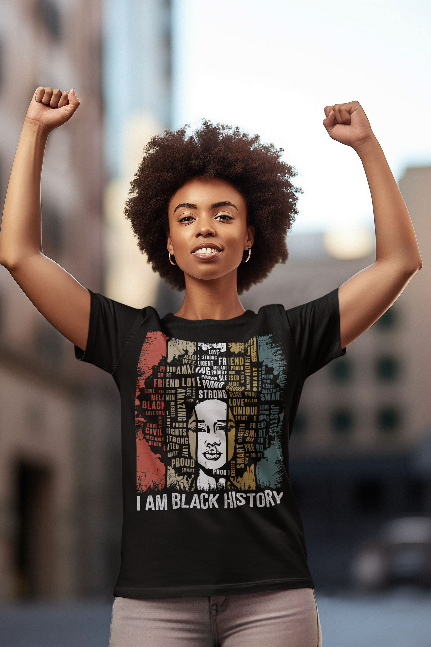 I am Black History T-Shirt (Unisex Softstyle T-Shirt)